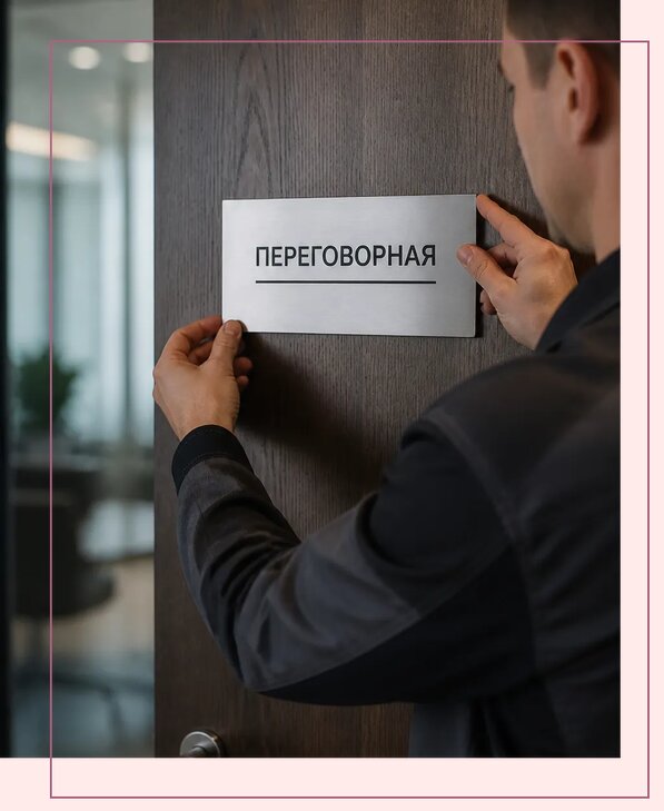 Табличка на дверь с режимом работы в Орехове-Зуеве от 3647 р. | Аванза-Рхв