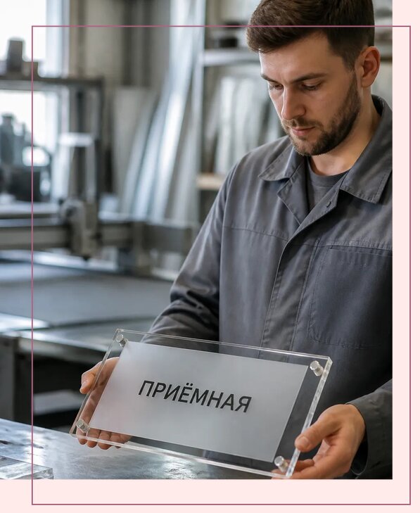Таблички из оргстекла на заказ в Орехове-Зуеве от 4064 р. | Аванза-Рхв