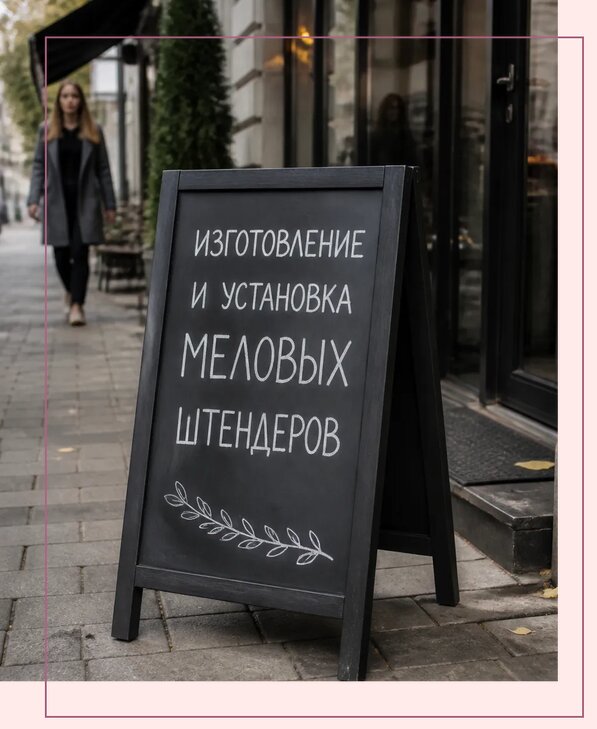 Меловые штендеры в Орехове-Зуеве по цене от 6773 р. | Аванза-Рхв